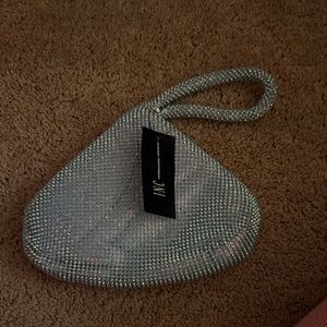 Light Blue Rhinestone Women's Bag